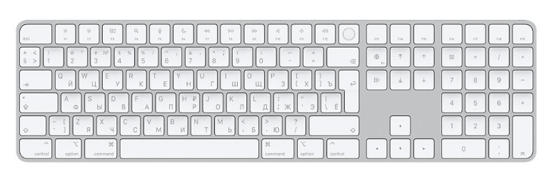 Клавіатура Apple Magic Keyboard with Touch ID and Numeric Keypad for Mac models with Apple silicon (MK2C3) (Open box)