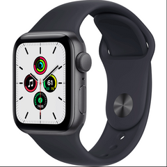 Смарт-годинник Apple Watch SE GPS 40mm Space Gray Aluminum Case w. Midnight S. Band (MKQ13)